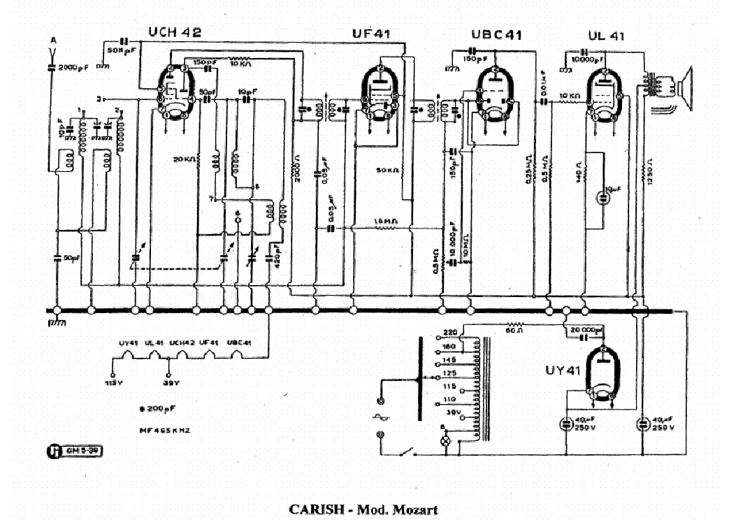 CARISCH MOZART AM RADIO RECEIVER SCH Service Manual download ...