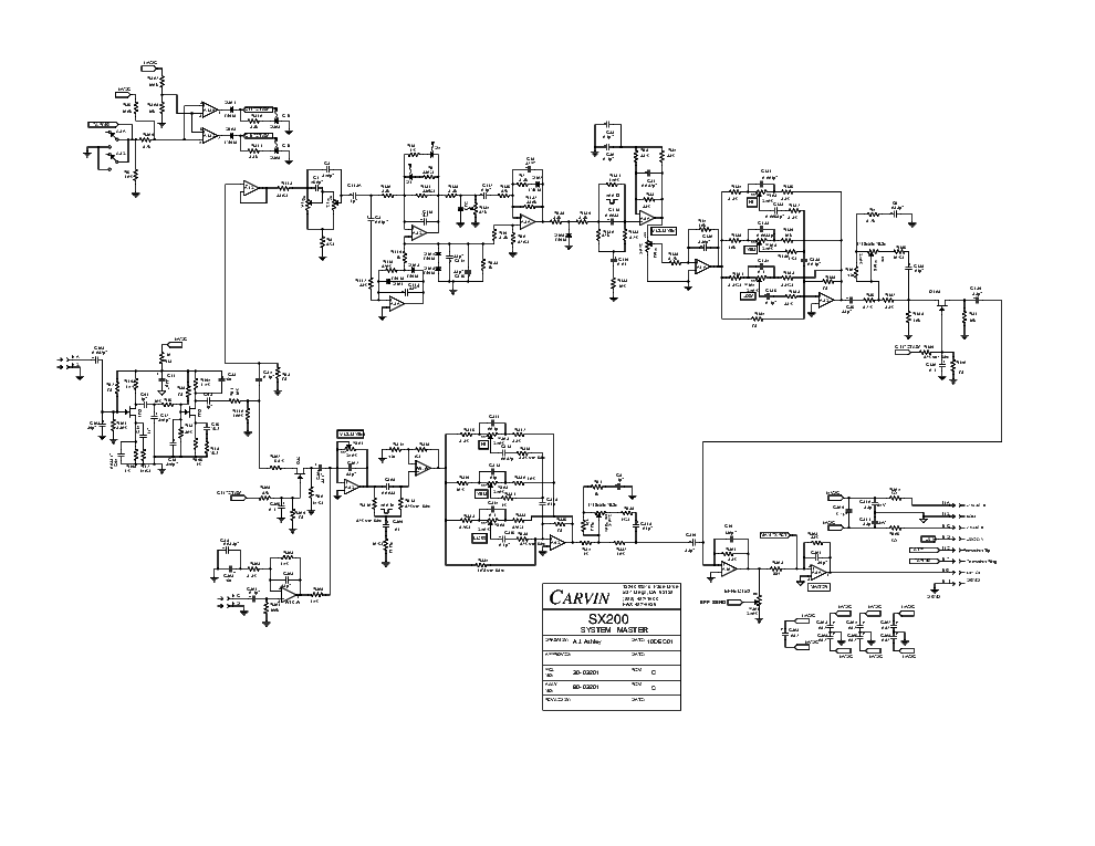 CARVIN SX-200 SCH Service Manual download, schematics, eeprom, repair