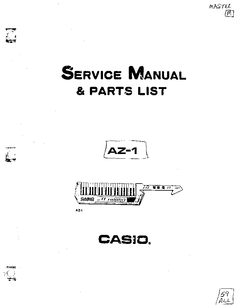 CASIO AZ-1 SM service manual