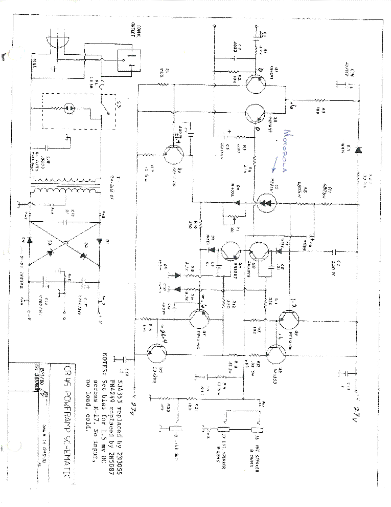 CRATE CR-45 SCH Service Manual download, schematics, eeprom, repair ...