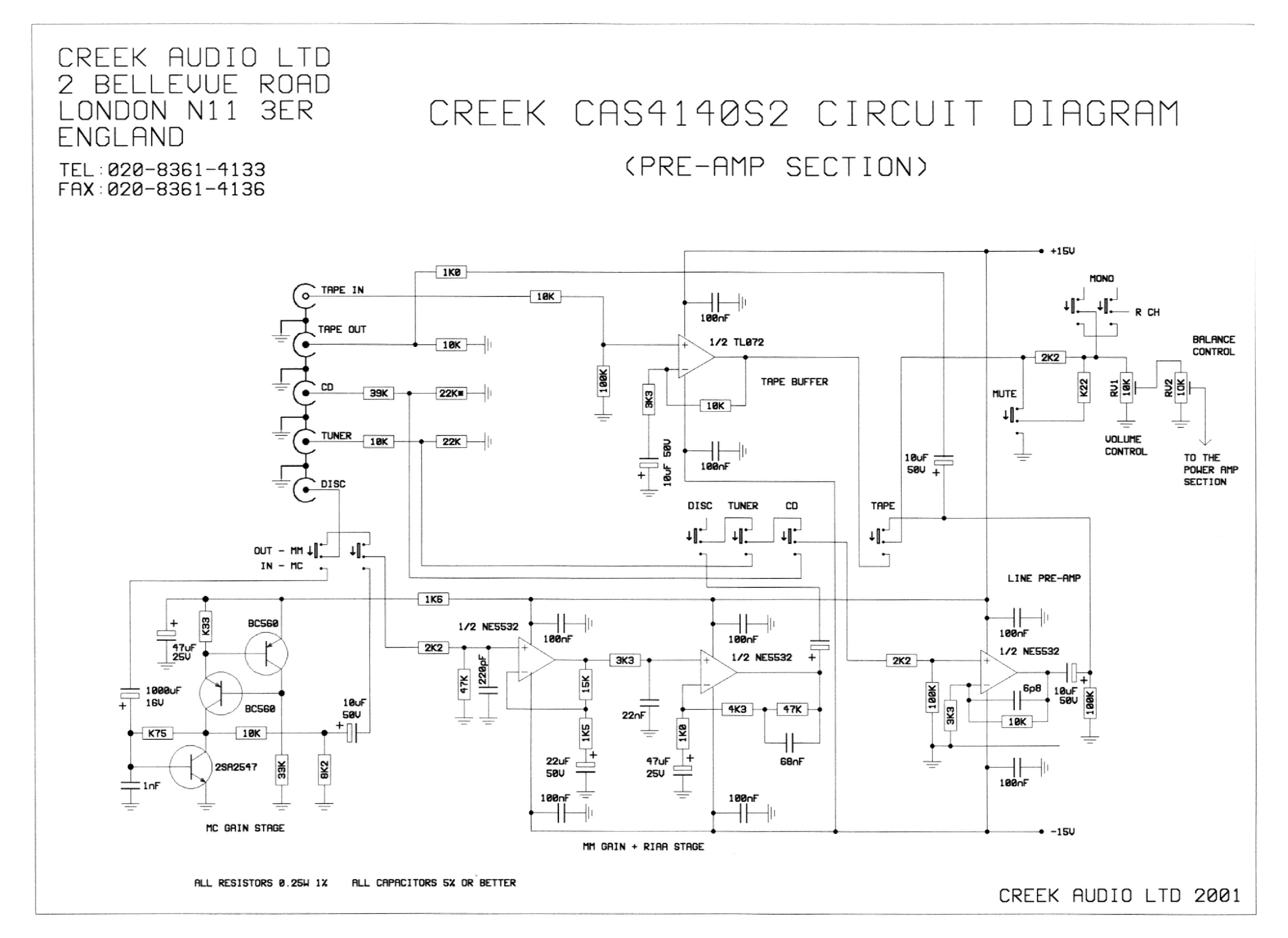 Creek 5350 схема