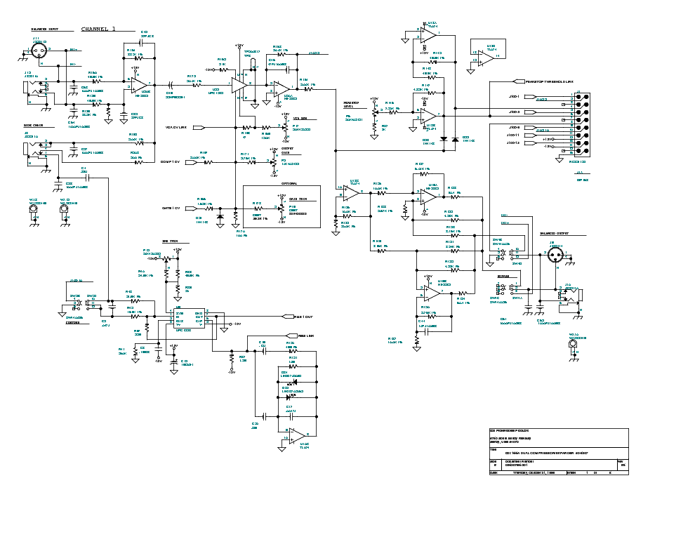 DBX 166AD SCH Service Manual download, schematics, eeprom, repair info