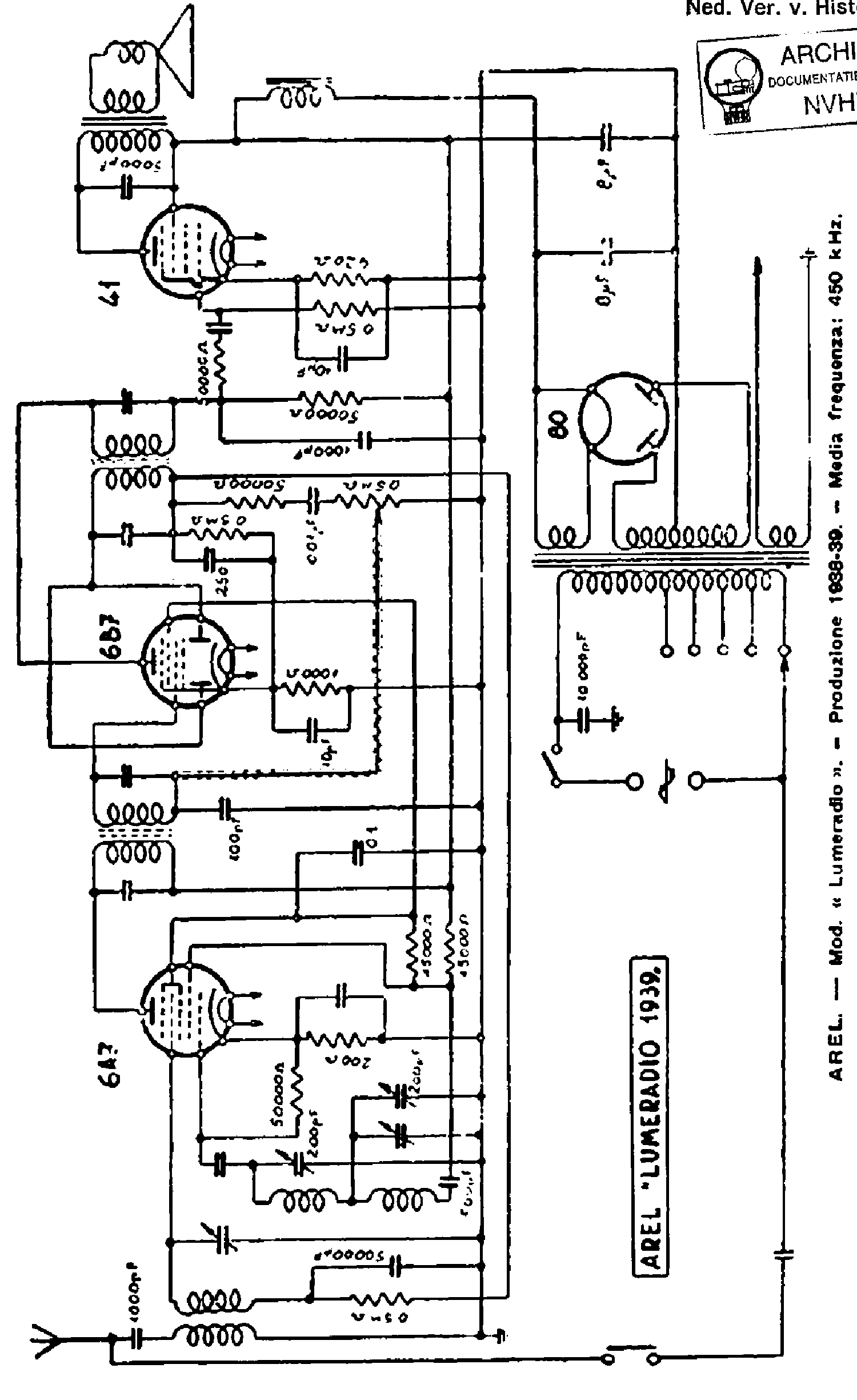 ARELI LUMERADIO L4 RECEIVER 1939 SCH Service Manual download ...