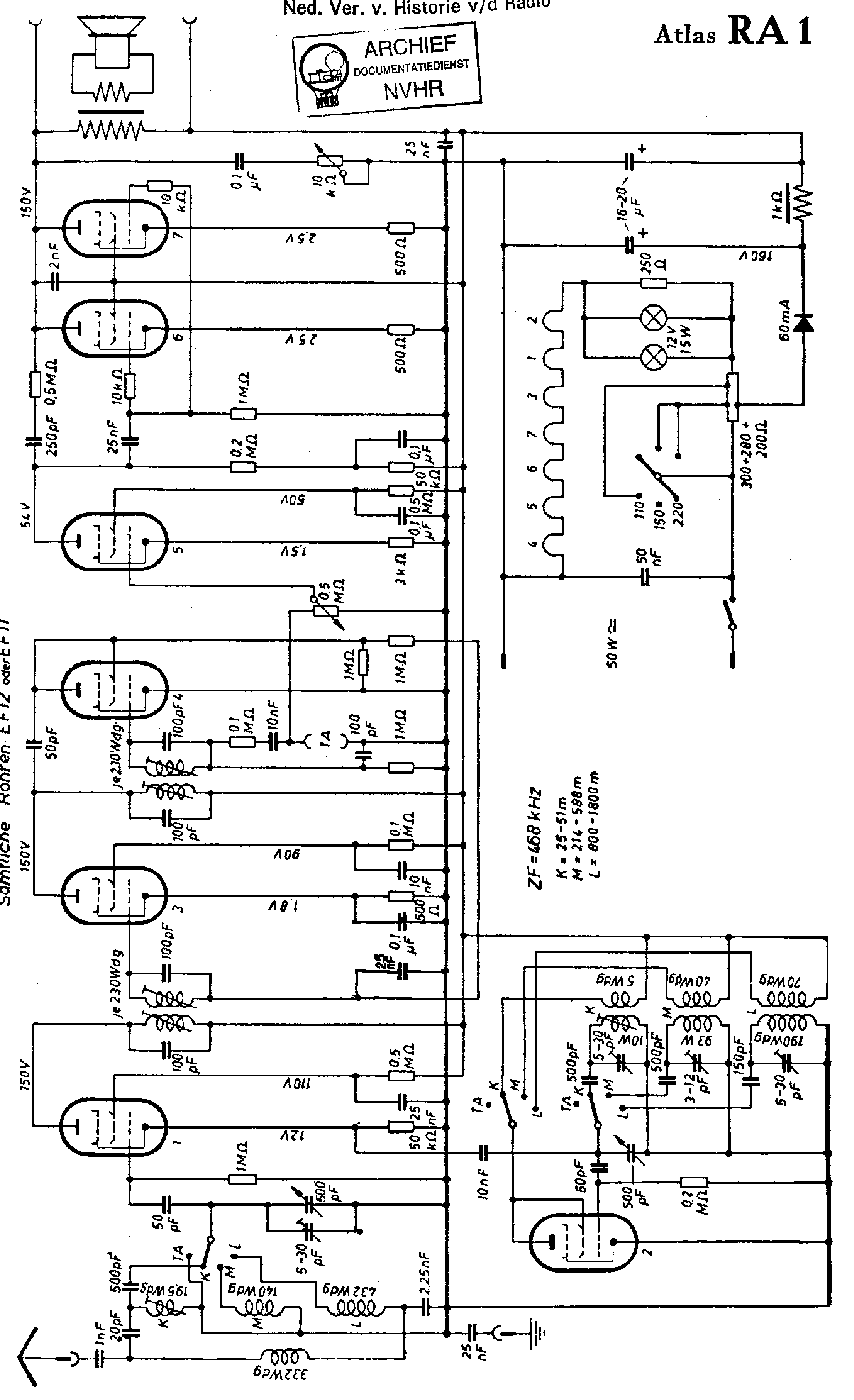 ATLASD RA1 RECEIVER SCH service manual
