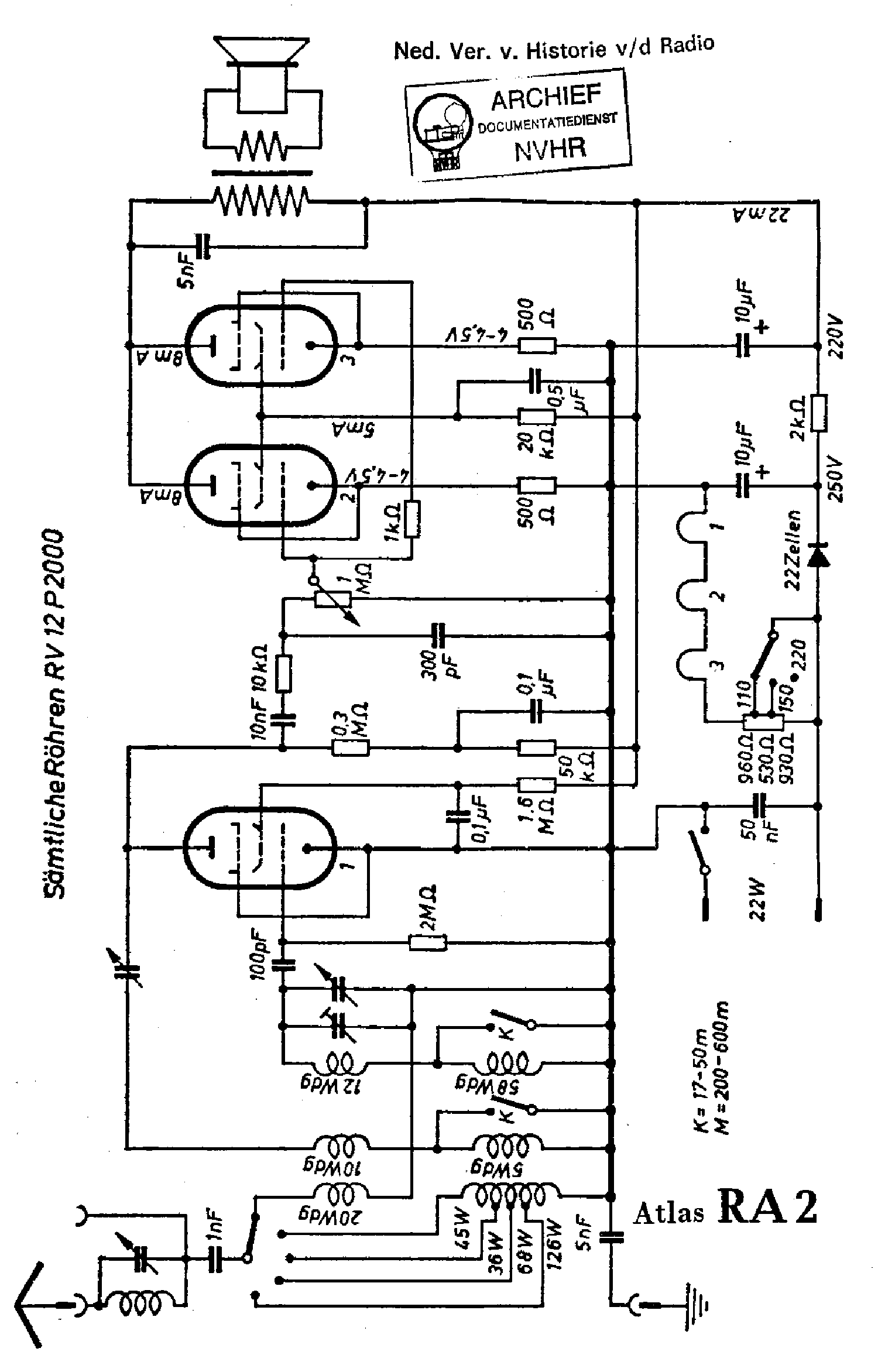 ATLASD RA2 RECEIVER SCH service manual