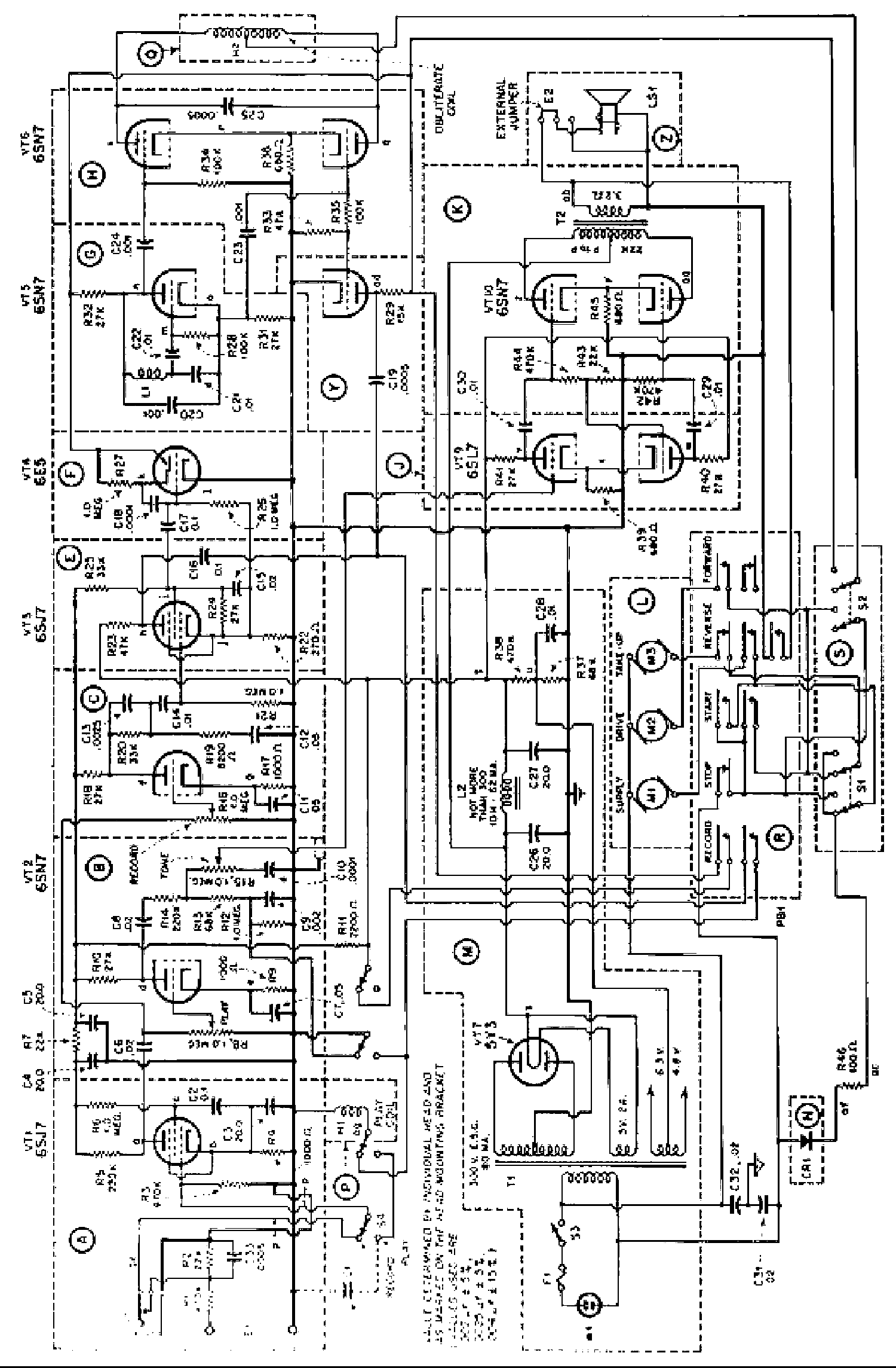BRUSH BK401 AMPLIFIER SCH service manual