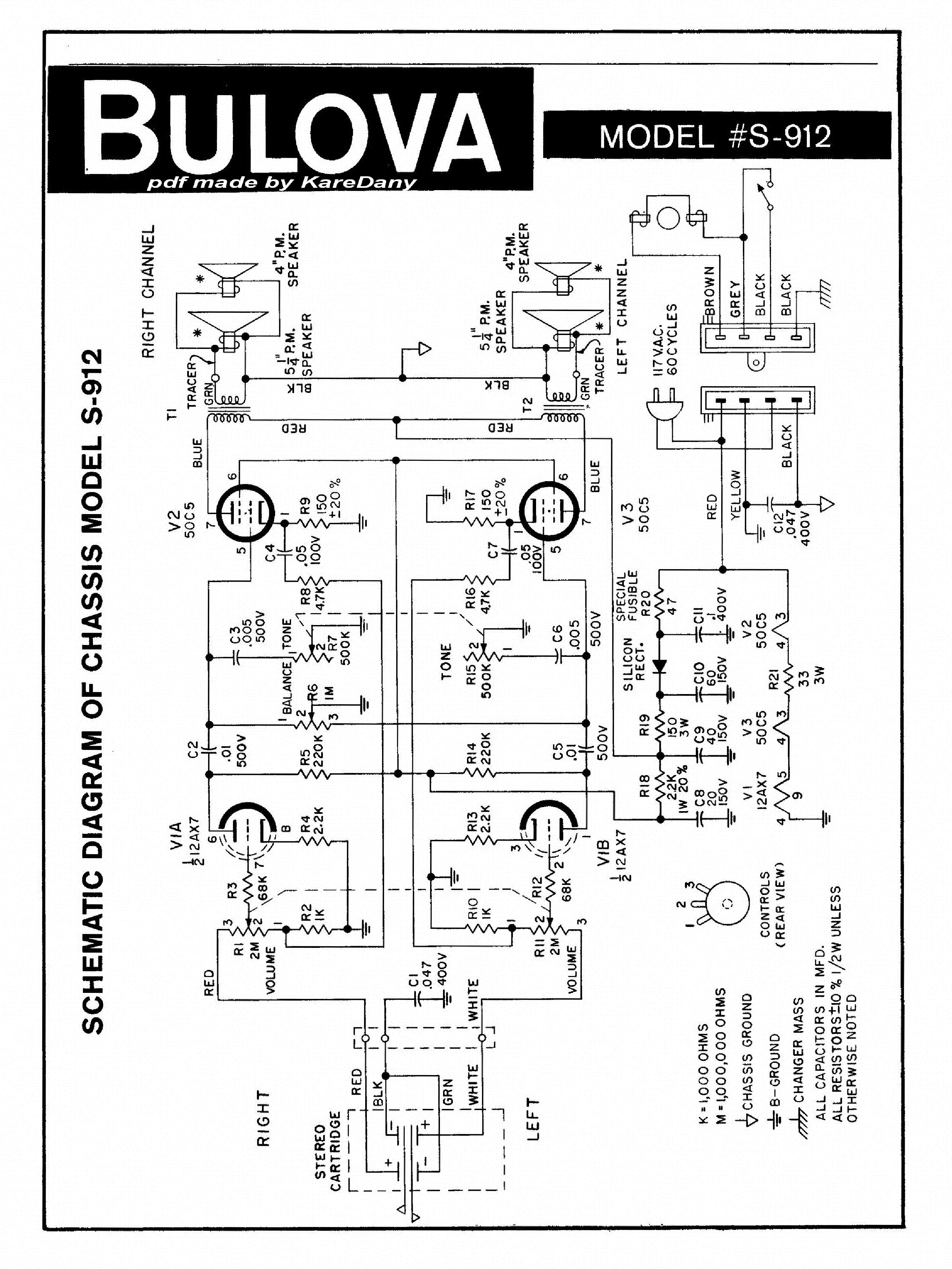 BULOVA S912 SCH service manual