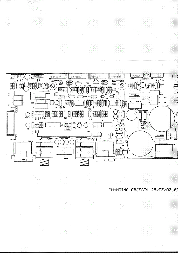 RCF ED-1100 AMPLIFIER SCH service manual