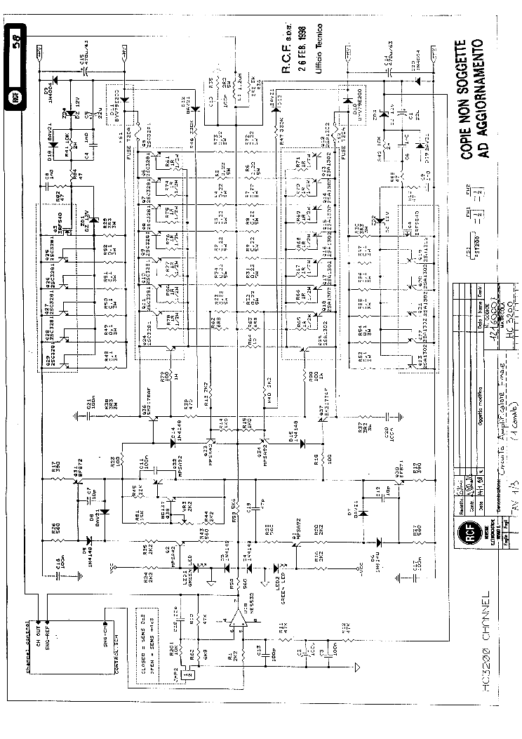 RCF HC3200 SCH service manual