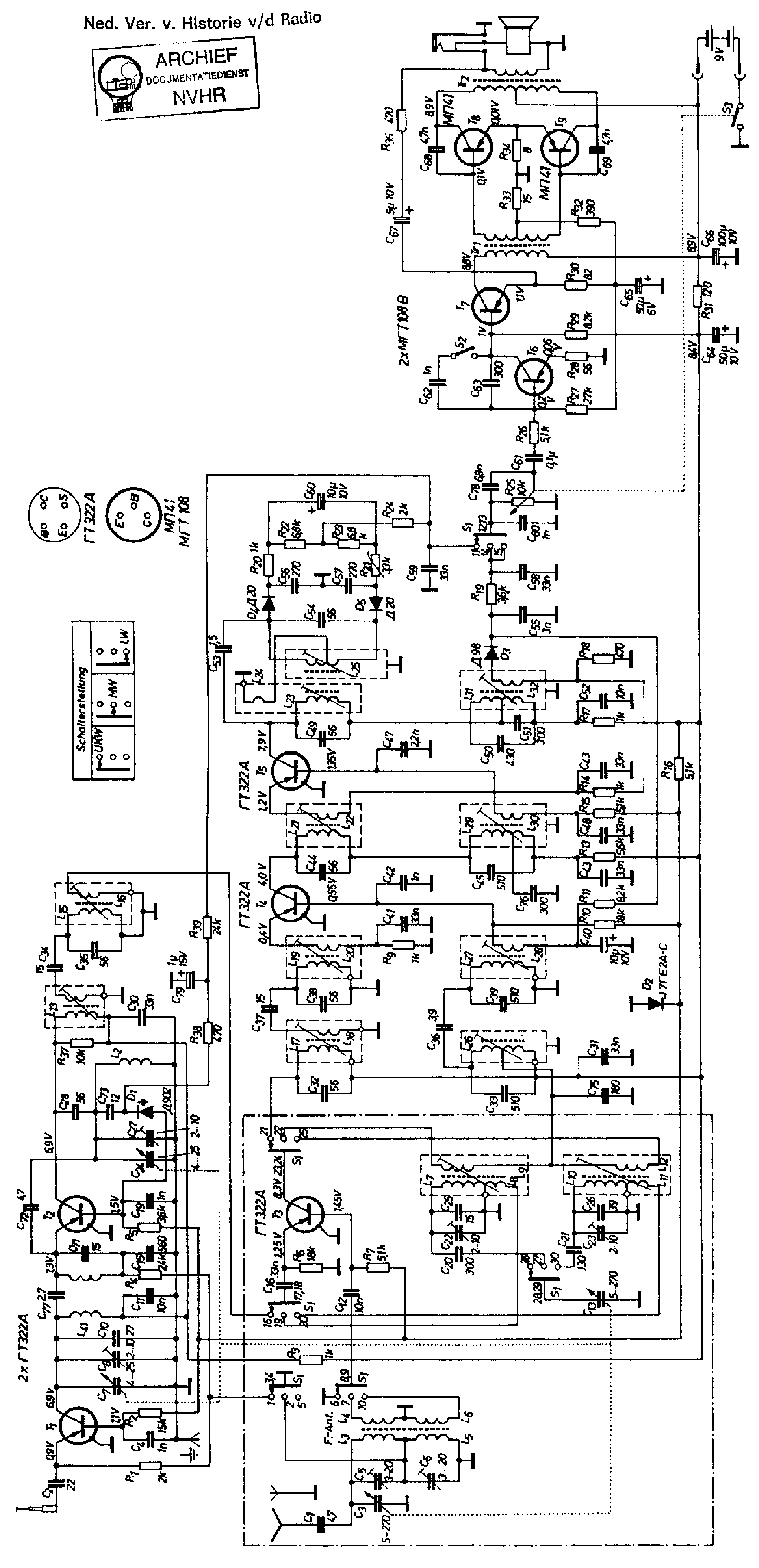 Рига 103 радиоприемник схема