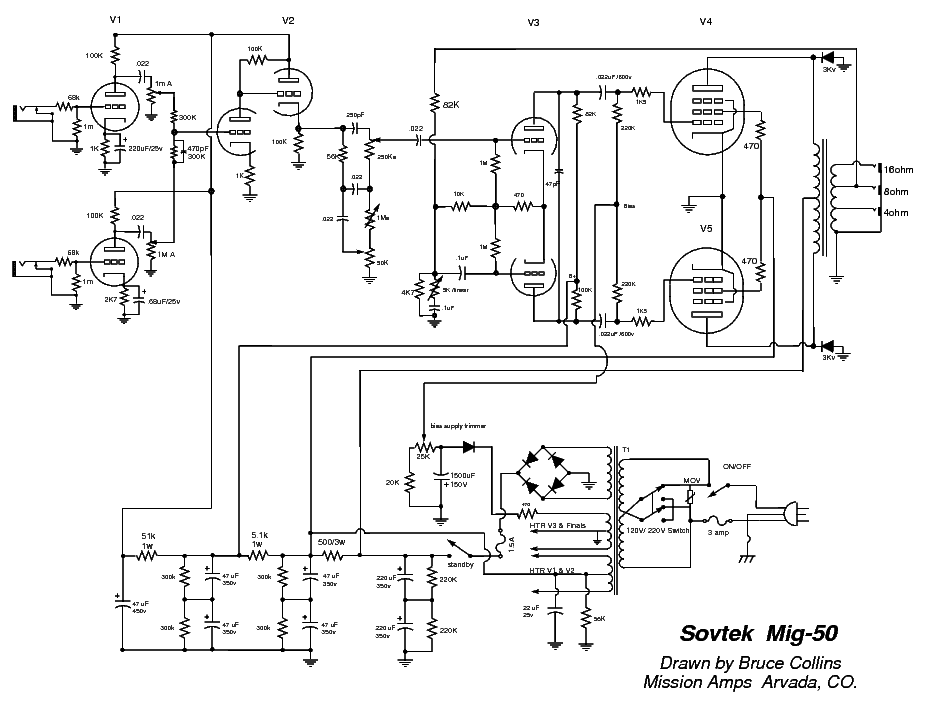 Sovtek mig 60 схема