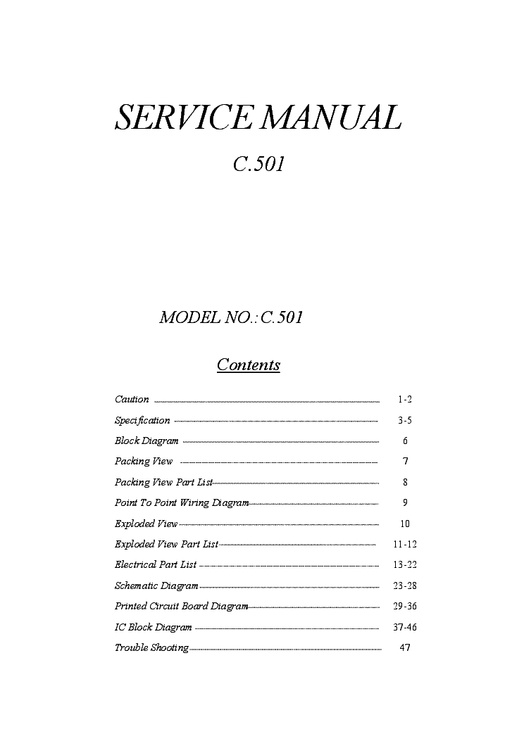Stanton C 501 Sm Service Manual Download Schematics Eeprom Repair Info For Electronics Experts