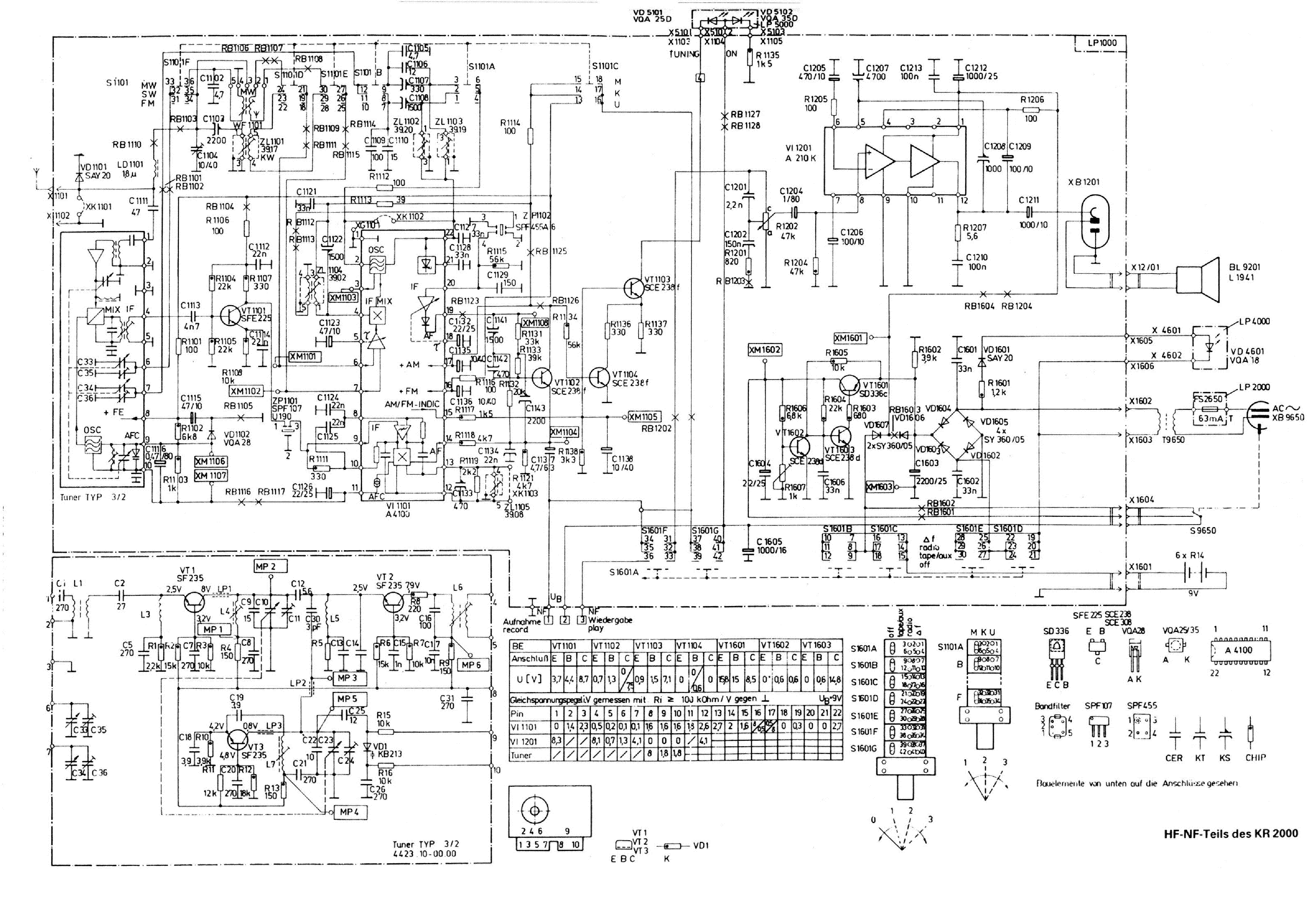 STERN RADIO KR2000 SCH service manual