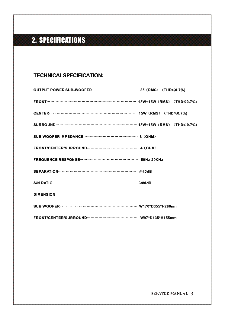 SVEN SPS-820 Service Manual download, schematics, eeprom, repair info ...
