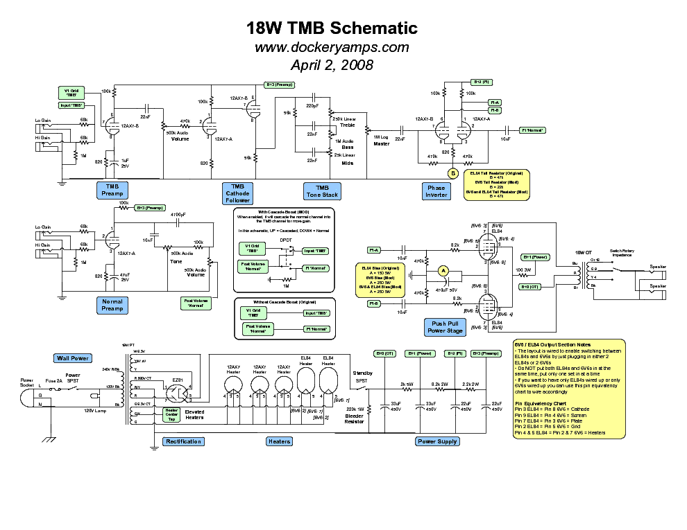 Marshall 18w schematic