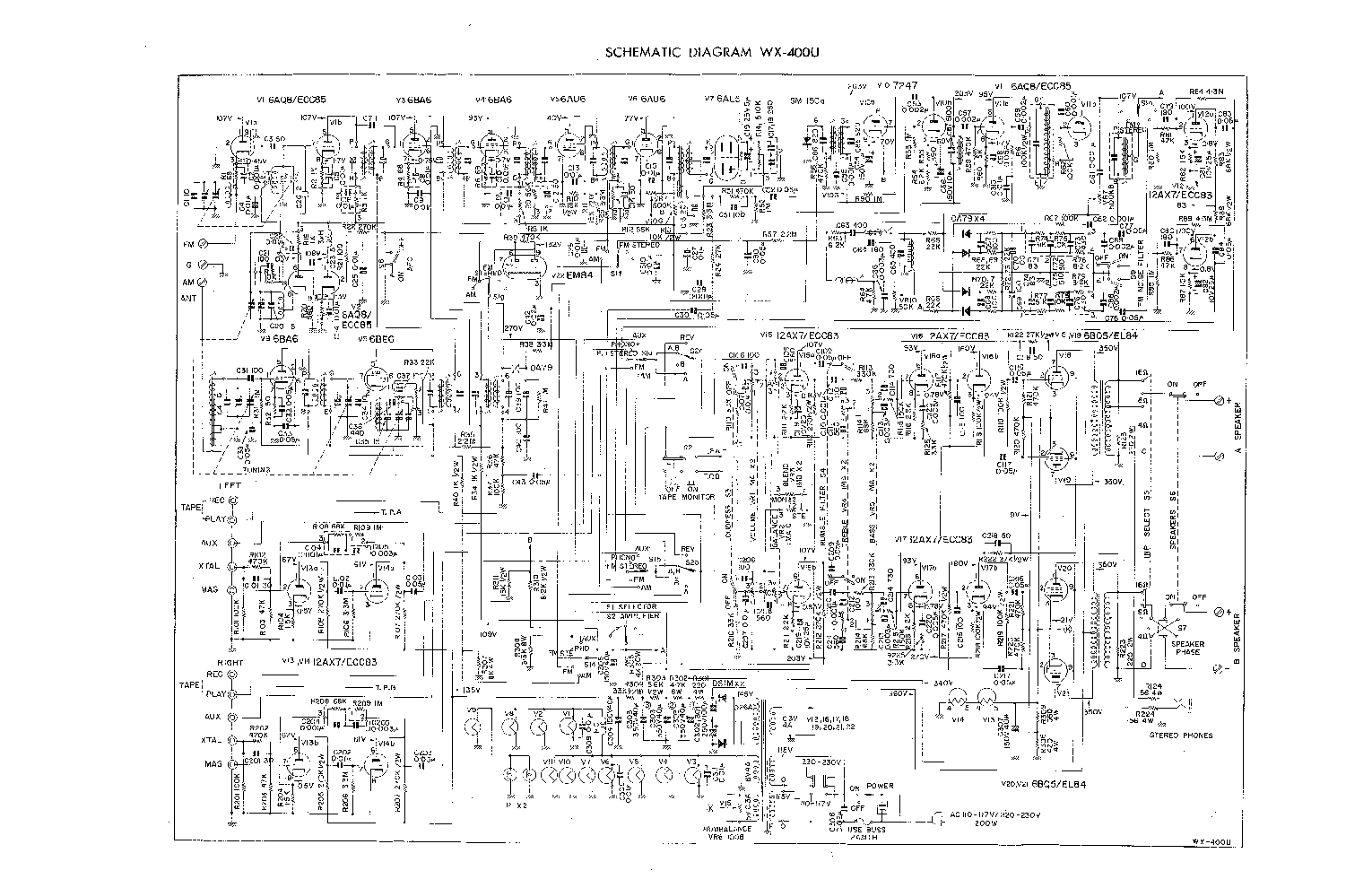 TRIO WX-400U RECEIVER SCH service manual