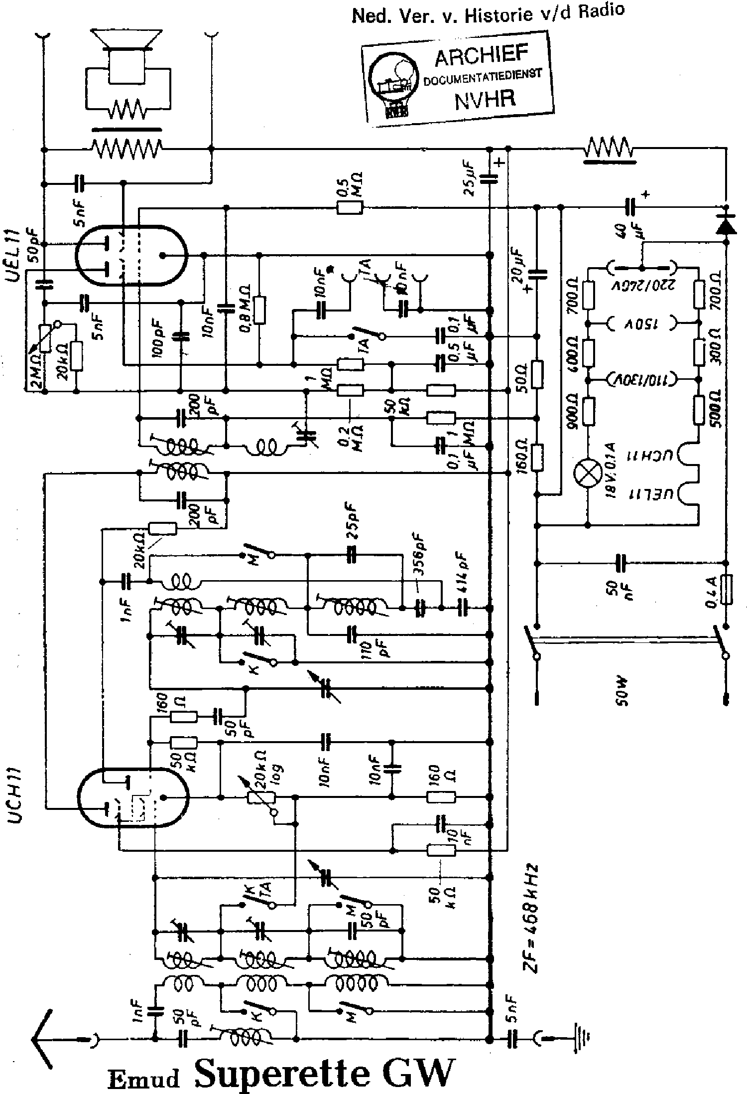 EMUD SUPERETTE-GW RECEIVER SCH service manual