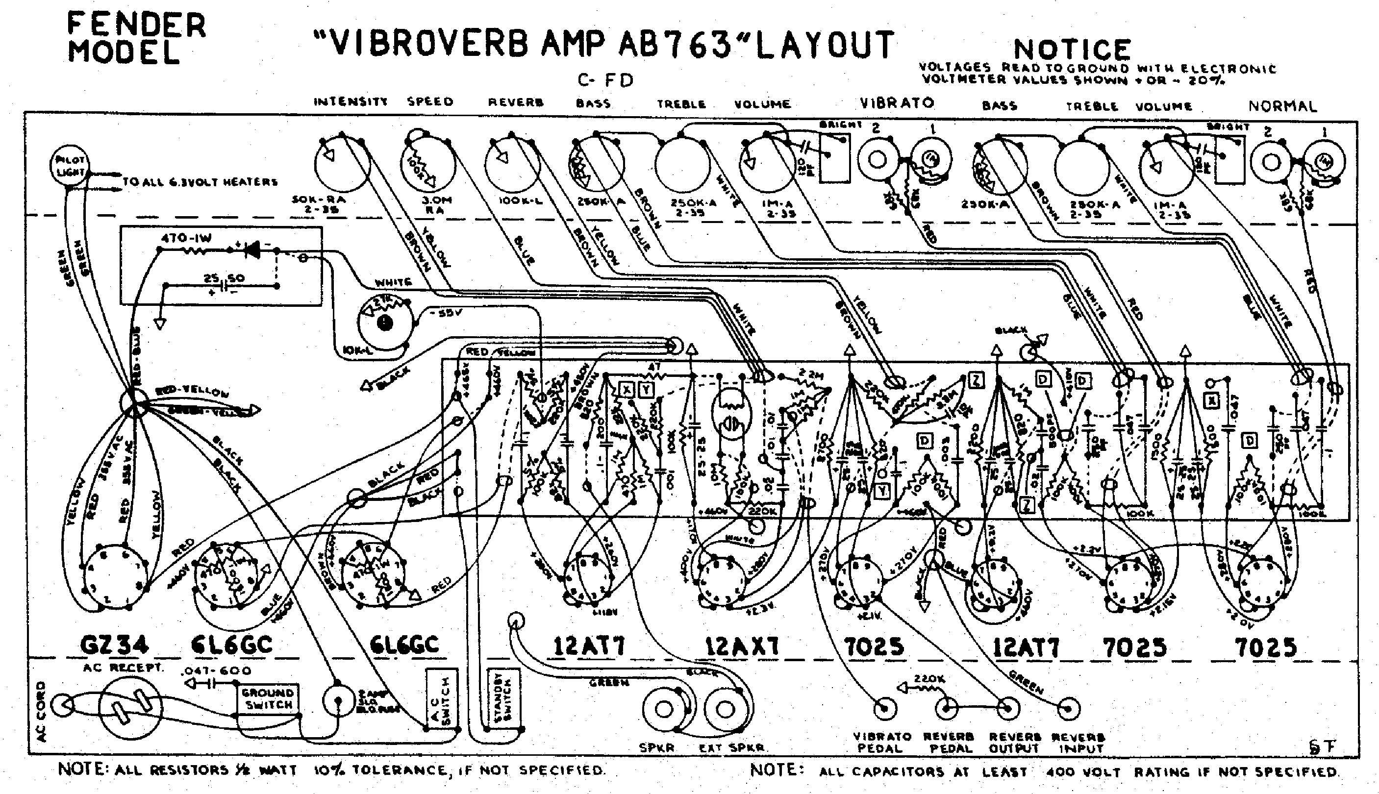 FENDER VIBROVERB-AB763-LAYOUT service manual (1st page)