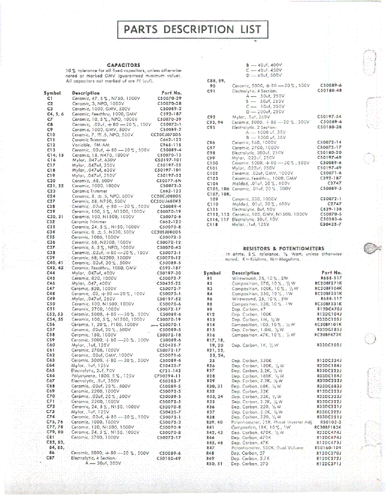 FISHER 800-C FROM 30001 TO 49999 Service Manual download, schematics ...