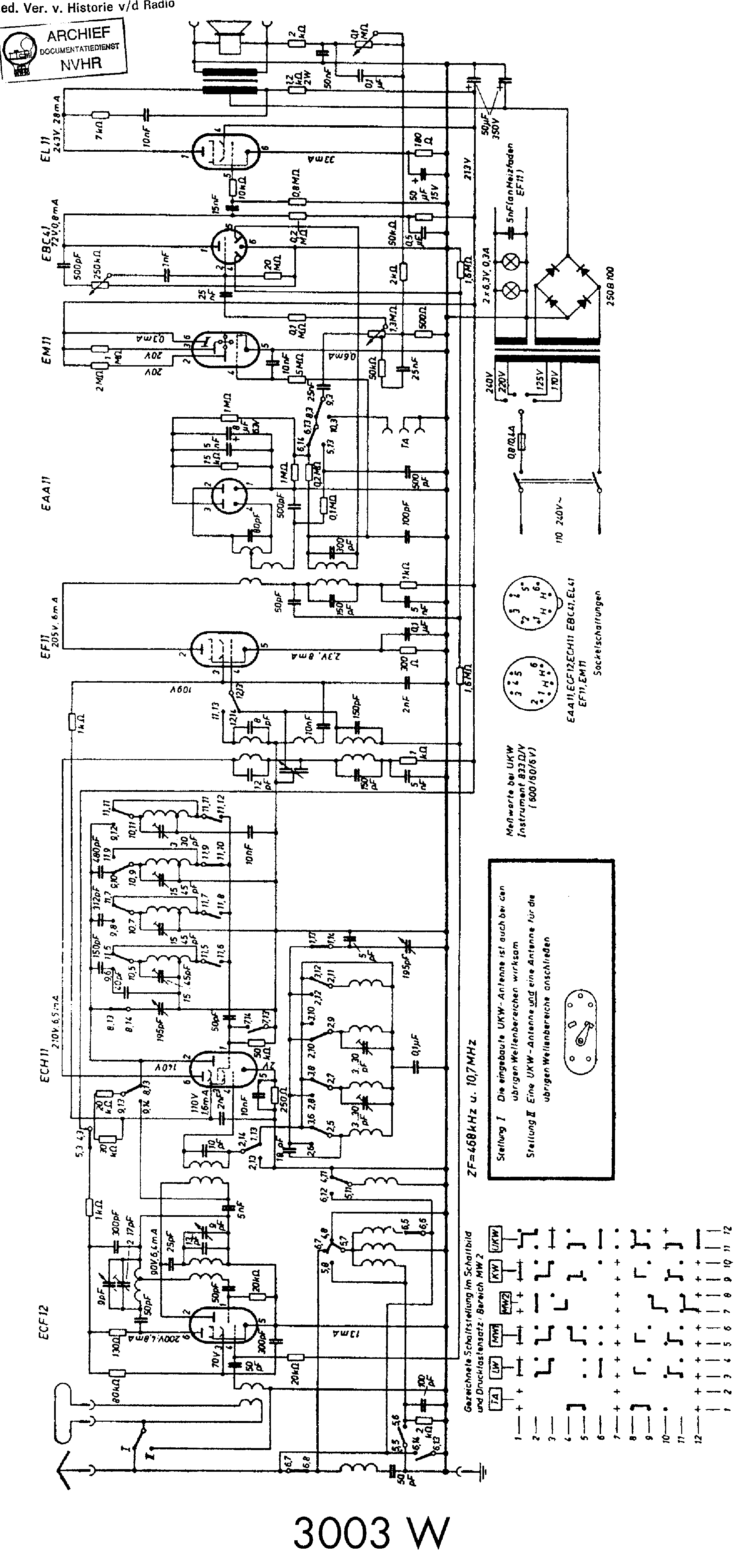 GRUNDIG 3003W SCH service manual