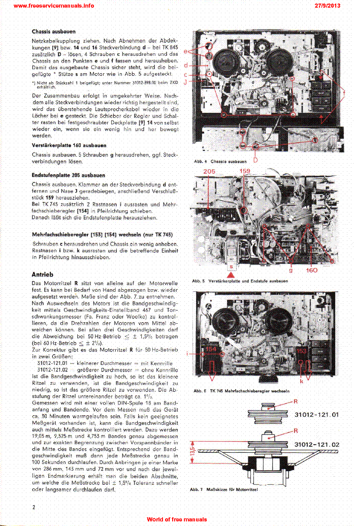 GRUNDIG TK745 TK845 service manual (2nd page)