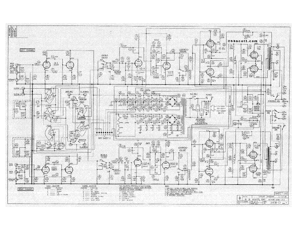 H-H-SCOTT 340 Service Manual download, schematics, eeprom, repair info ...