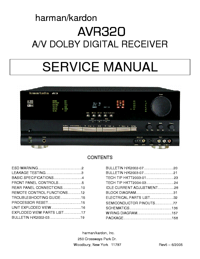 harman kardon avr 320