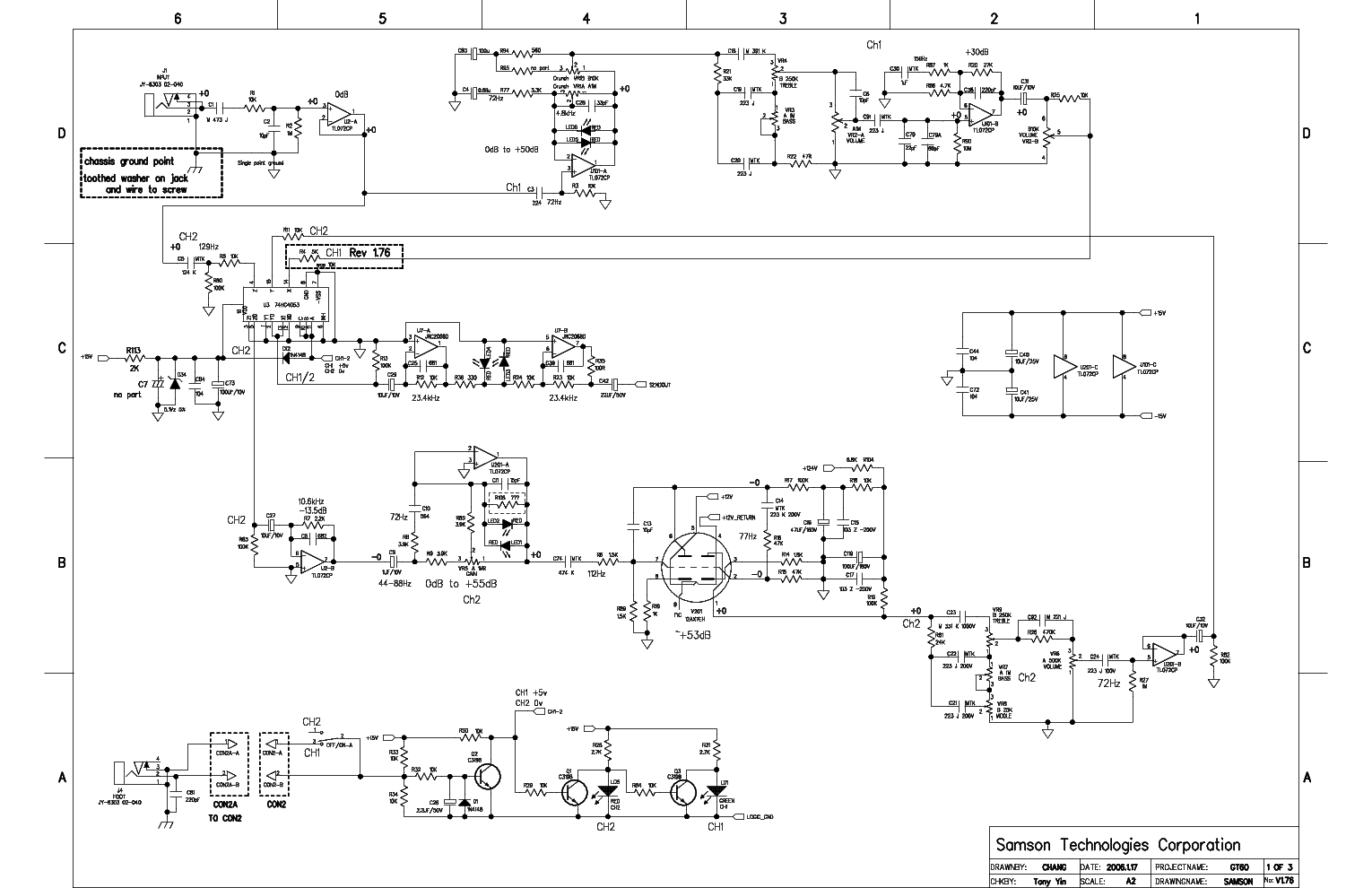 HARTKE HA3500 SCHEMATIC PDF