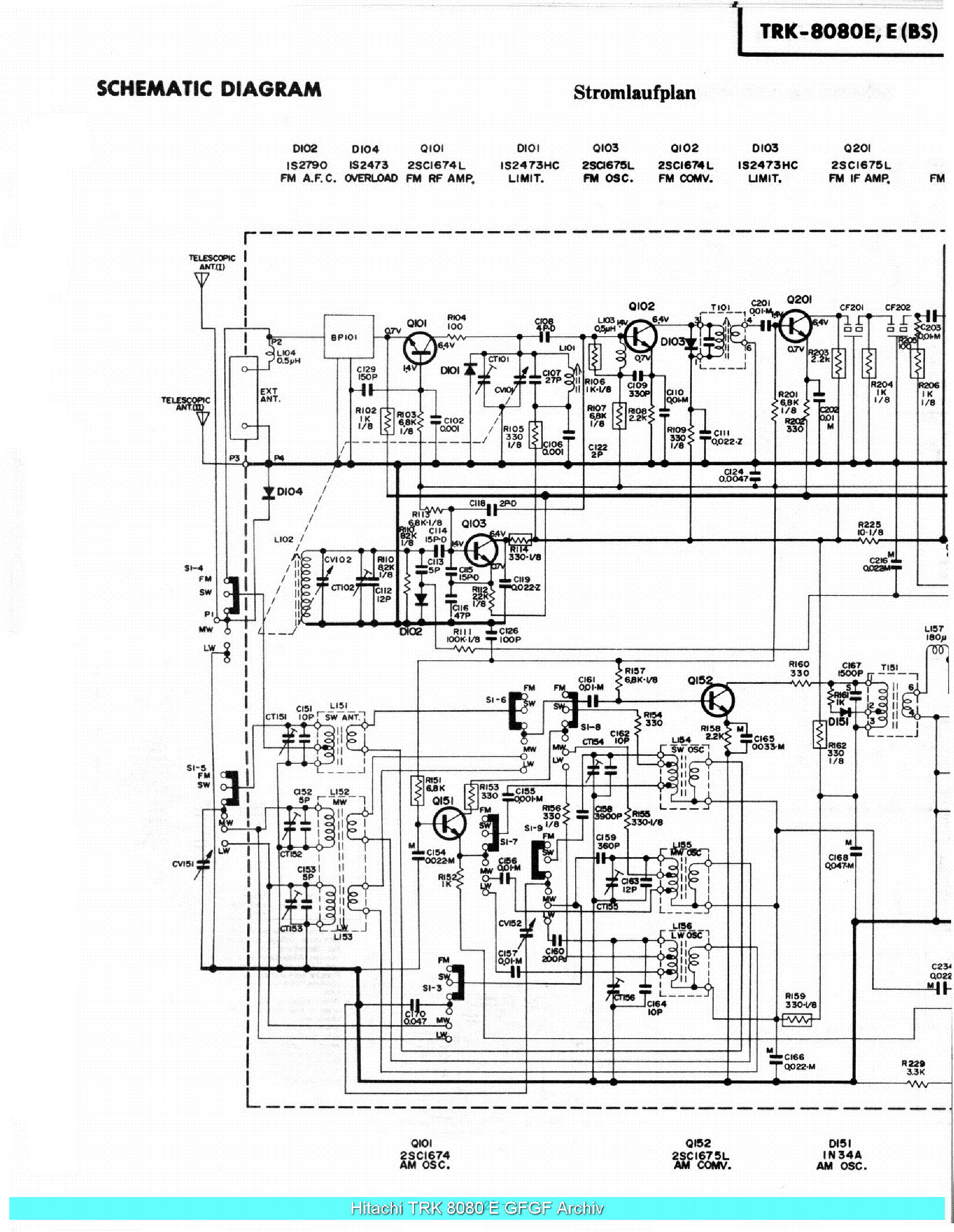 Hitachi trk w3w схема