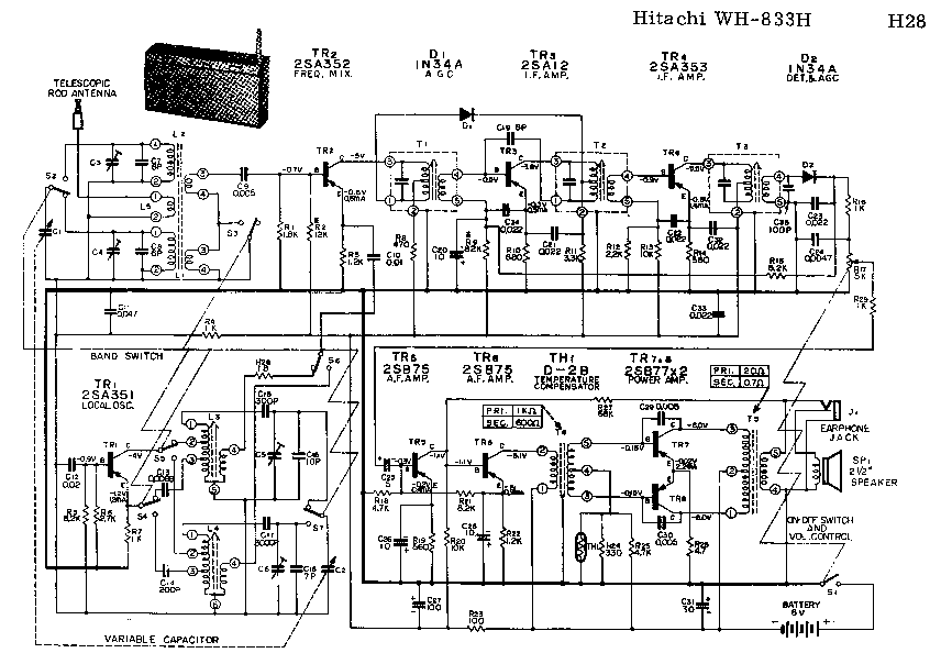 Hitachi ha 3800 схема