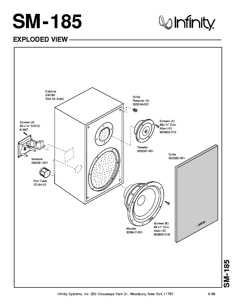 infinity sm 185