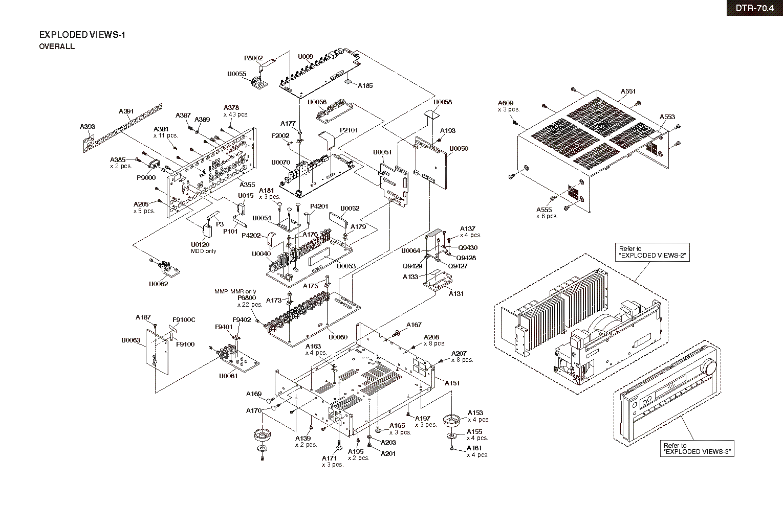 INTEGRA DTR-70.4 Service Manual download, schematics, eeprom, repair ...