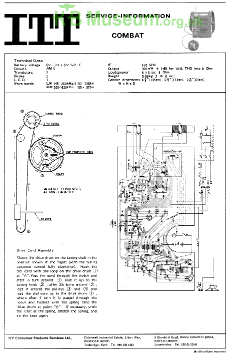 ITT COMBAT service manual