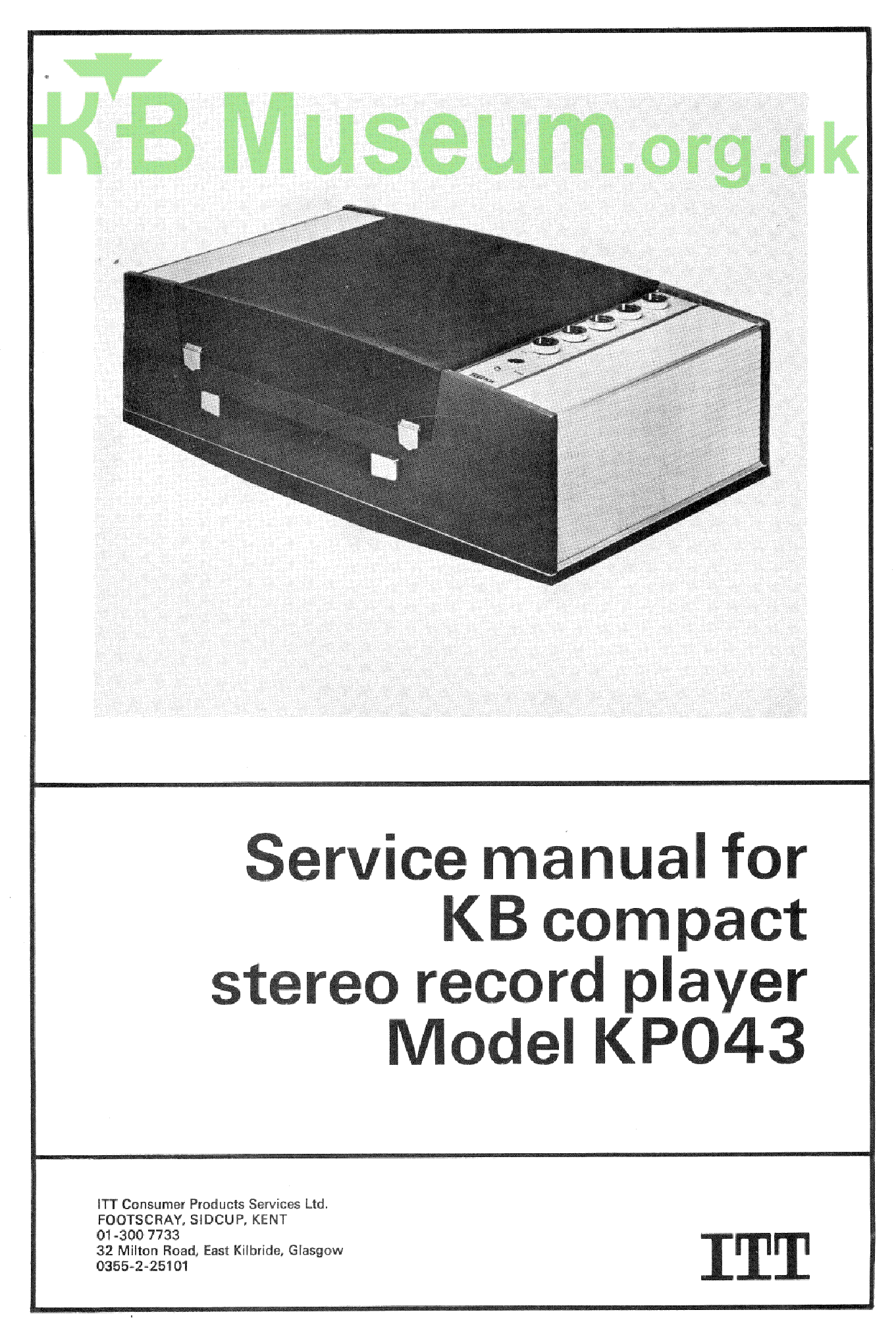 ITT KP043 service manual