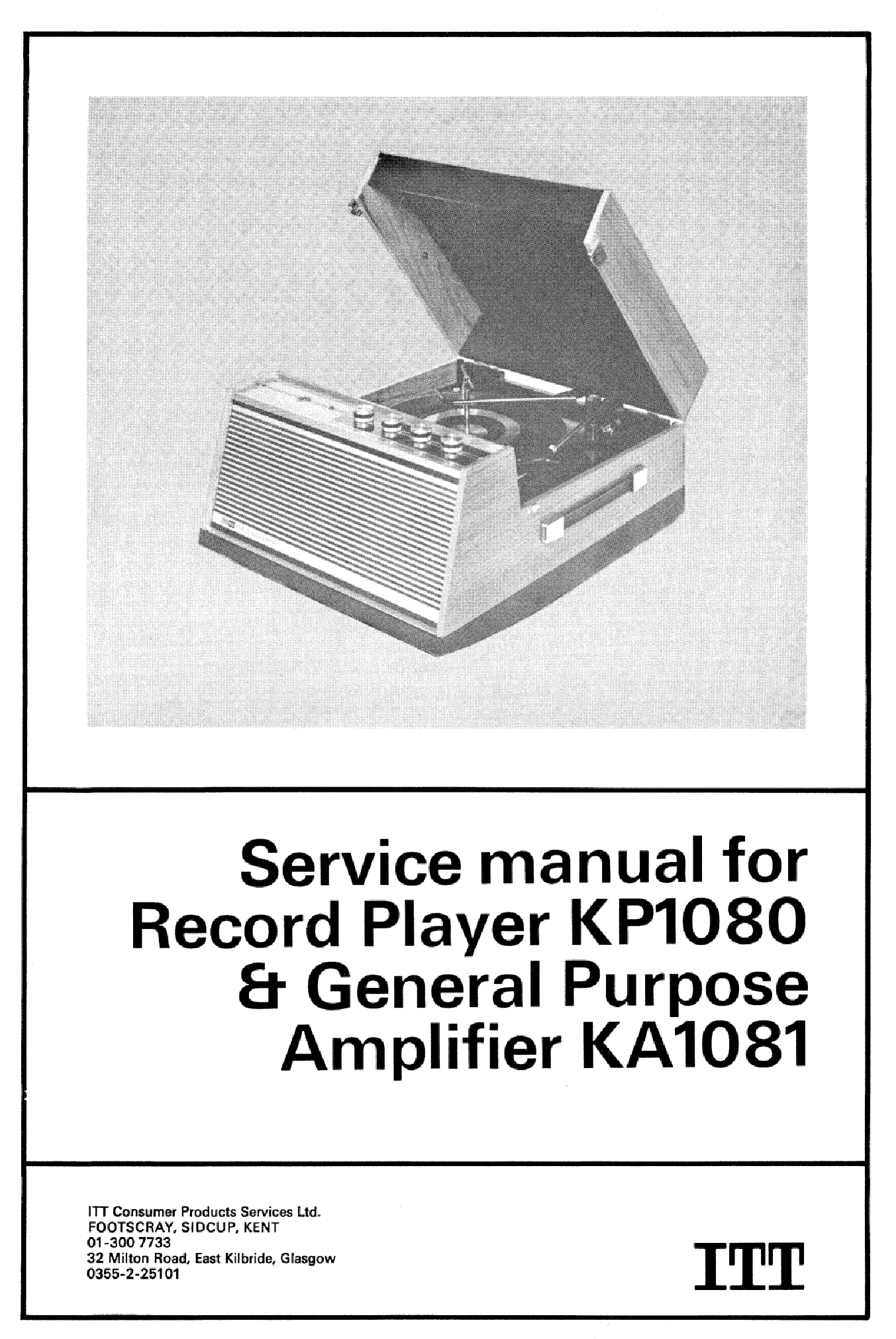 ITT KP1080-KA1081 SM service manual