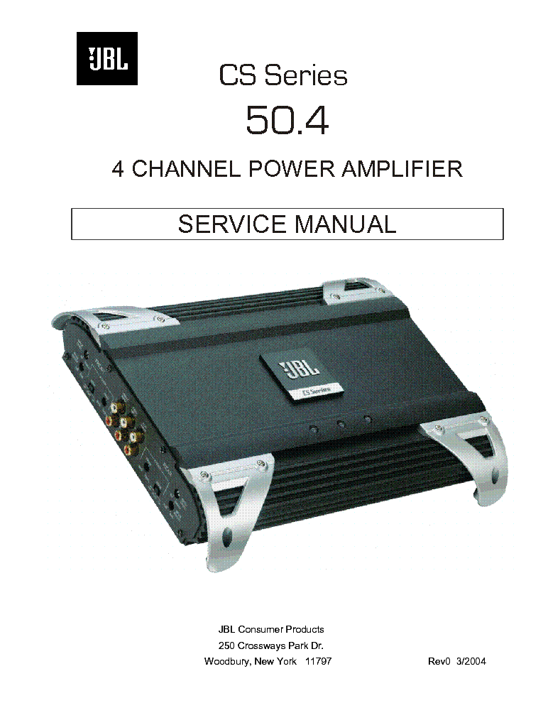 JBL CS-50 4 service manual (1st page)