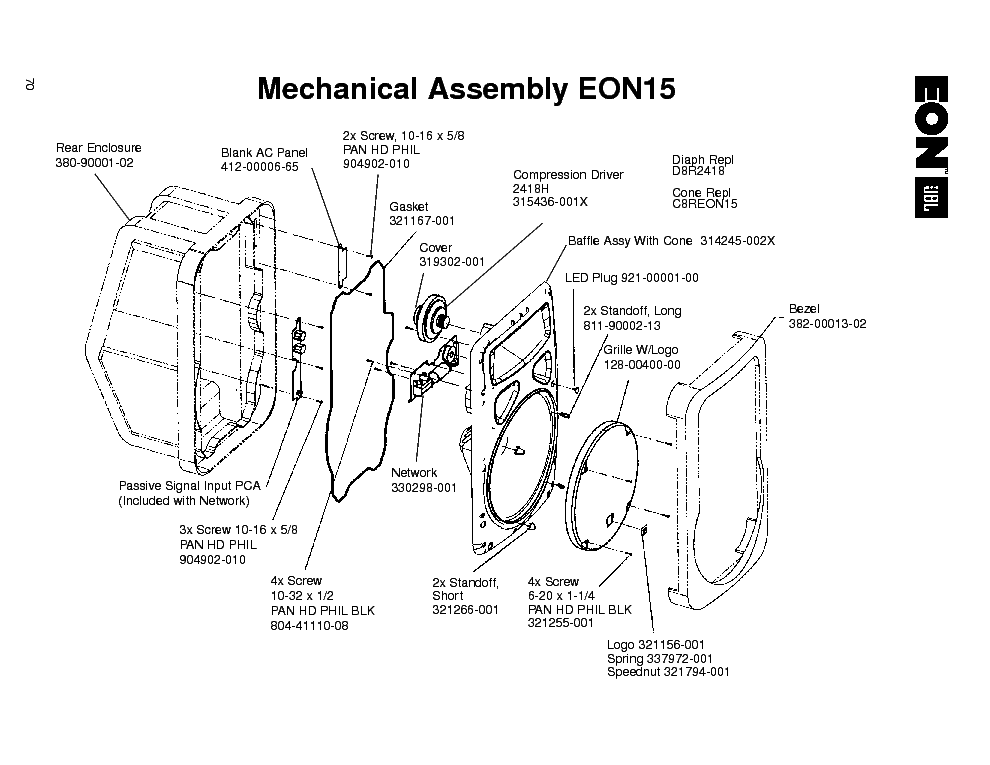 Jbl eon 315 схема