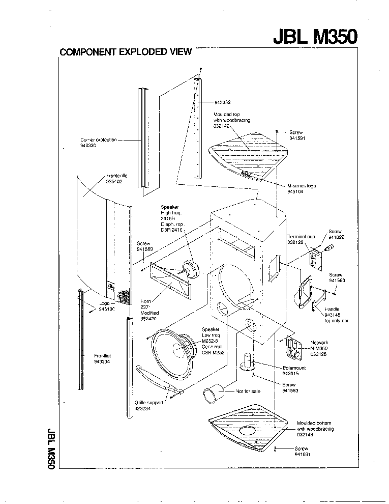 JBL M-350 service manual (2nd page)
