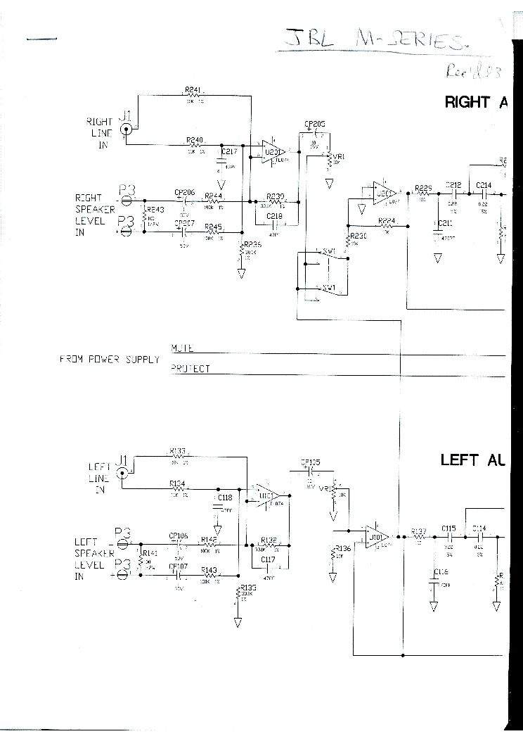 JBL M-SERIES SM service manual (1st page)