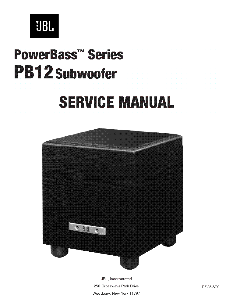 JBL PB12MKIII service manual (1st page)