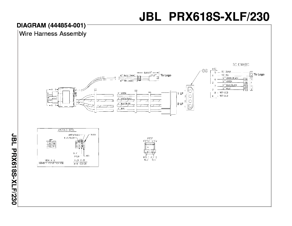 JBL PRX618S-XLF 230 service manual (2nd page)