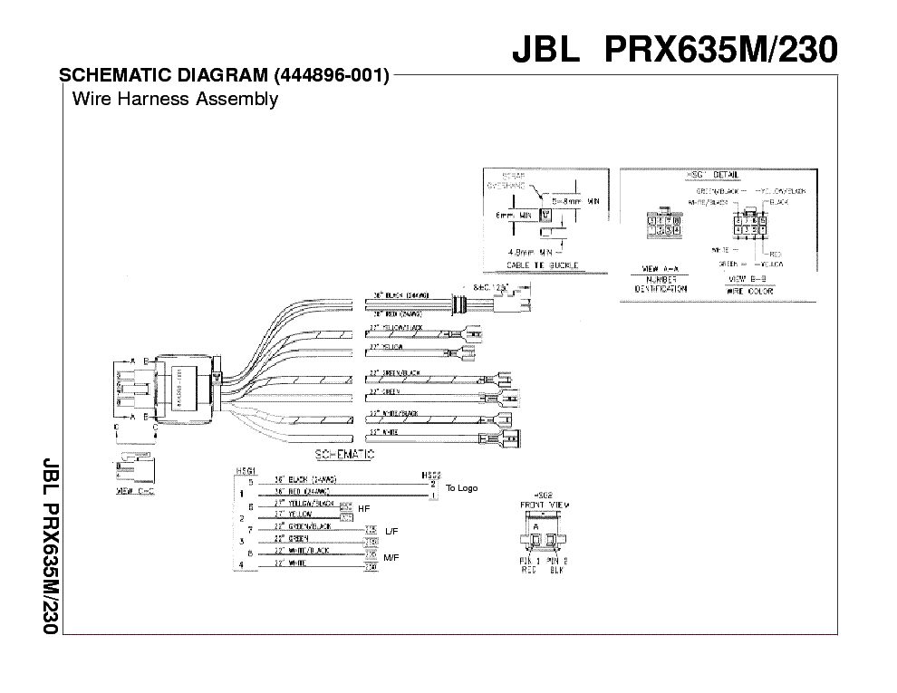 JBL PRX635 PRX230 SM service manual (2nd page)
