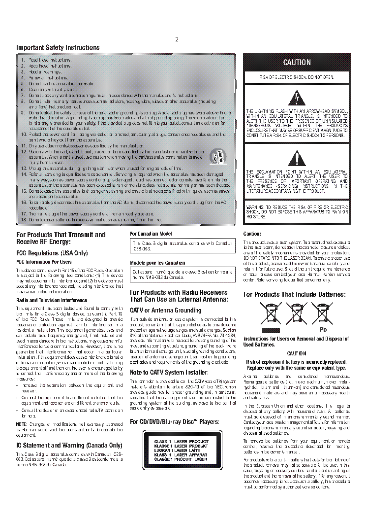 JBL XTREME SM service manual (2nd page)