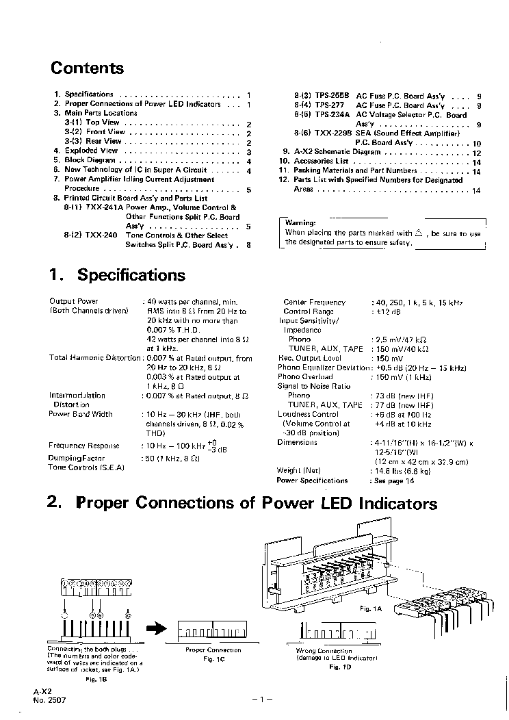 JVC A-X2 SM 2 service manual (2nd page)