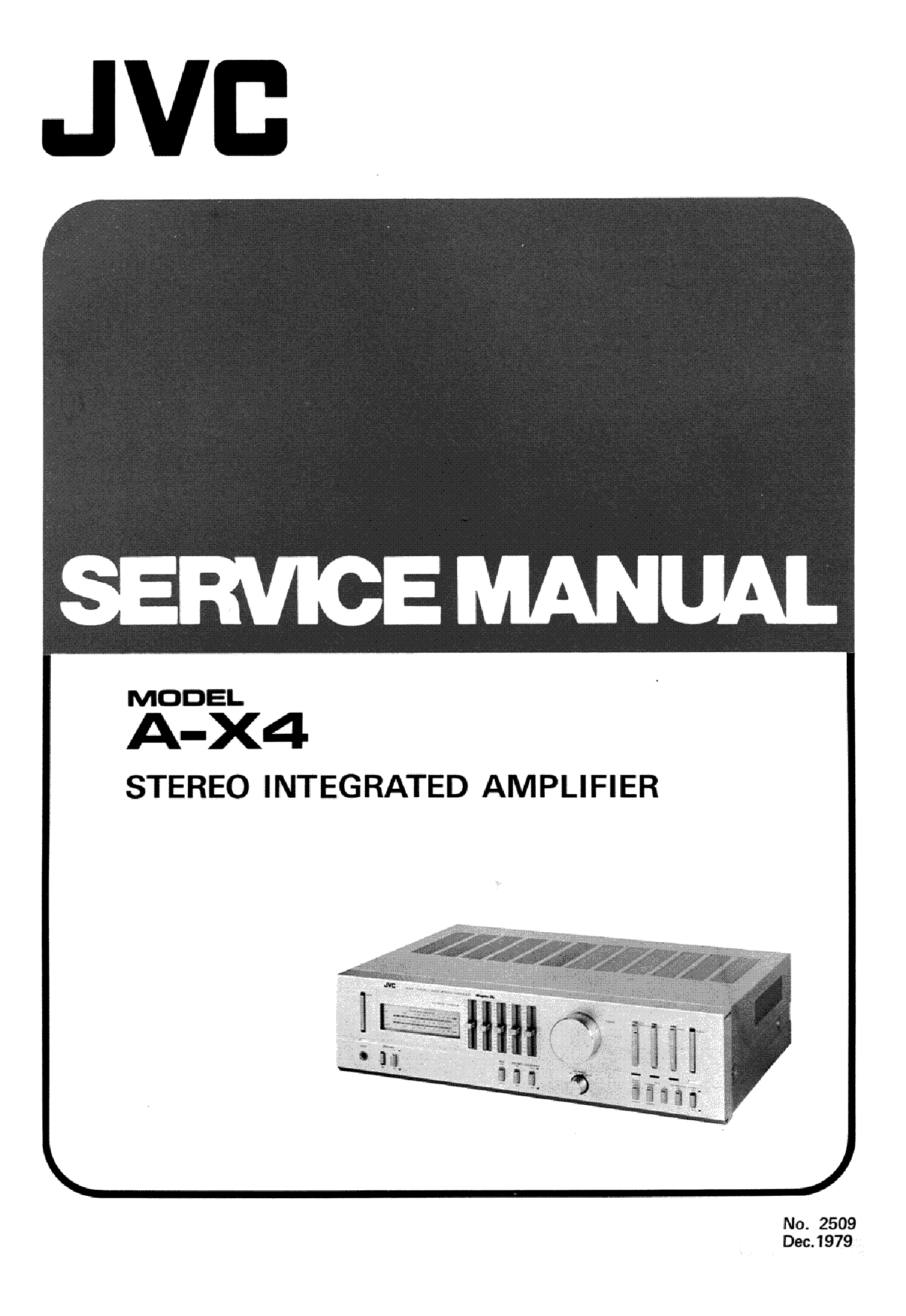 JVC A-X4 SM 1 service manual (1st page)