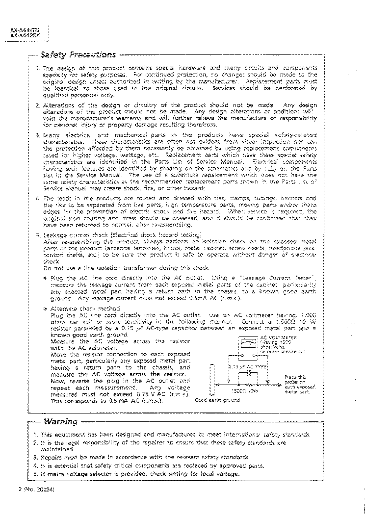 JVC AX-A441TN A442BK SM service manual (2nd page)