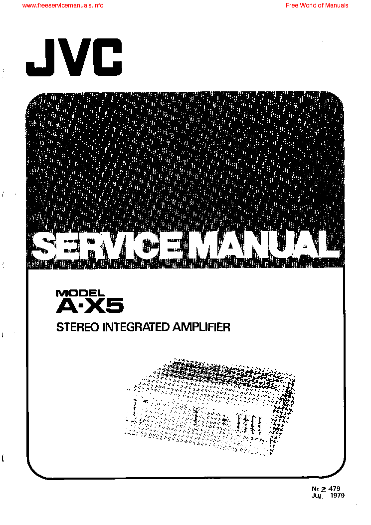 JVC AX5 STEREO INTEGRATED AMPLIFIER service manual (1st page)