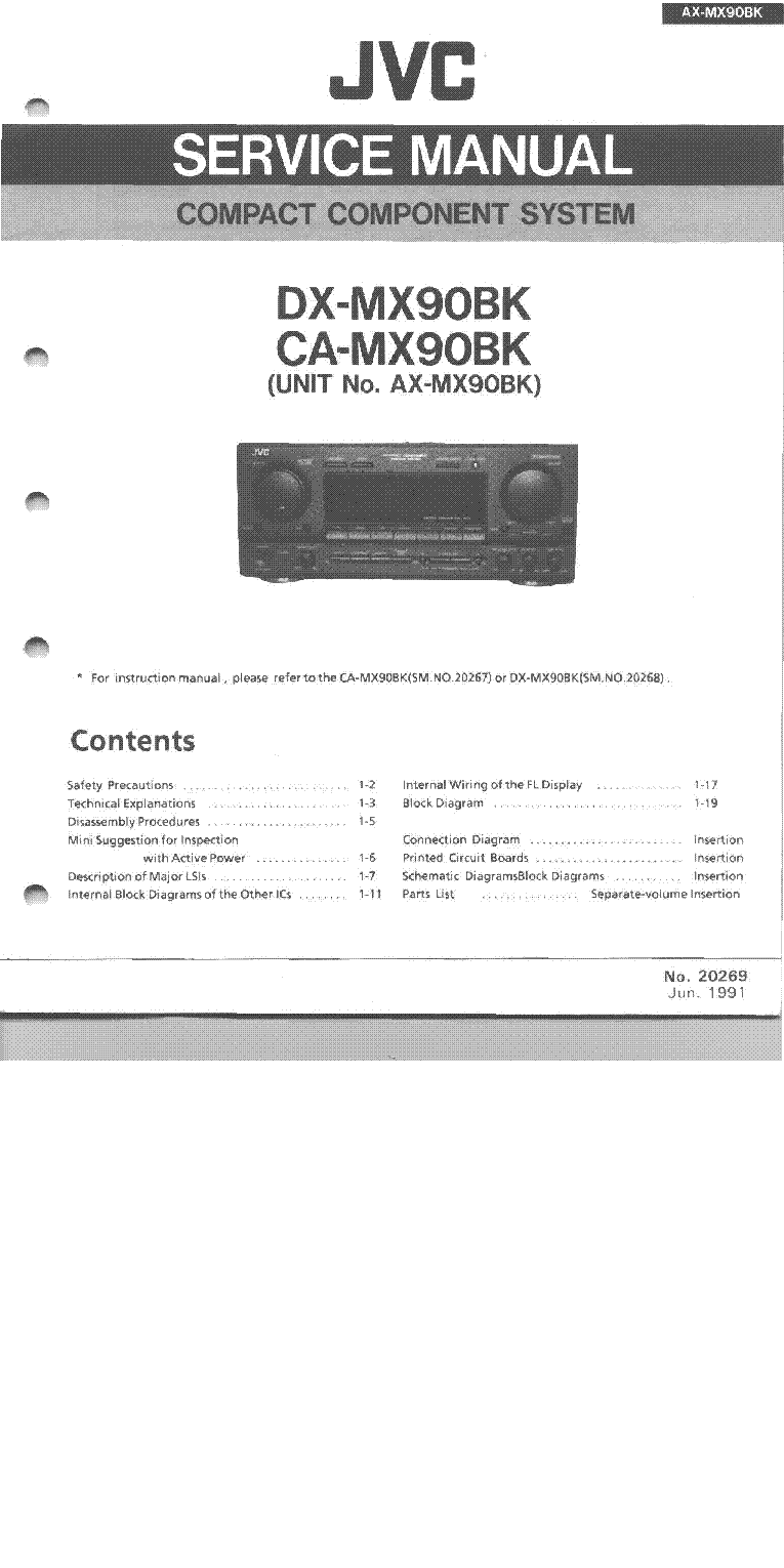 JVC AX DX CA MX90BK SM service manual (1st page)