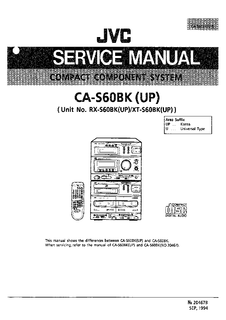 JVC CA-S60BK service manual (1st page)