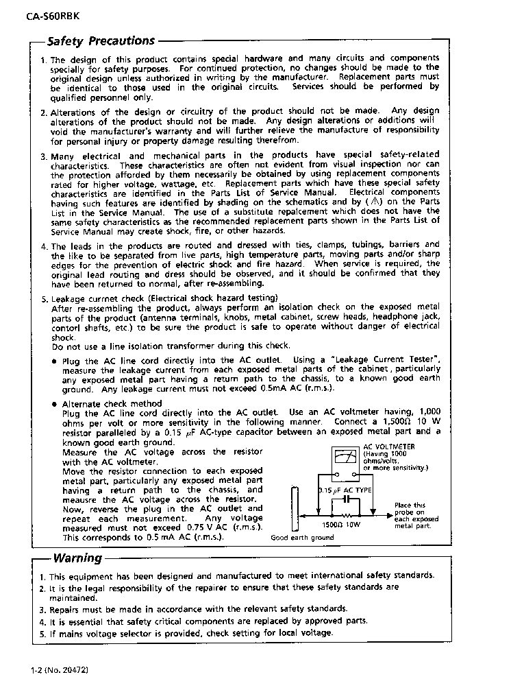JVC CA-S60RBK service manual (2nd page)